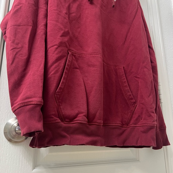 Gymshark Crest Pullover Hoodie Men's Large Maroon Burgundy - Picture 5 of 7
